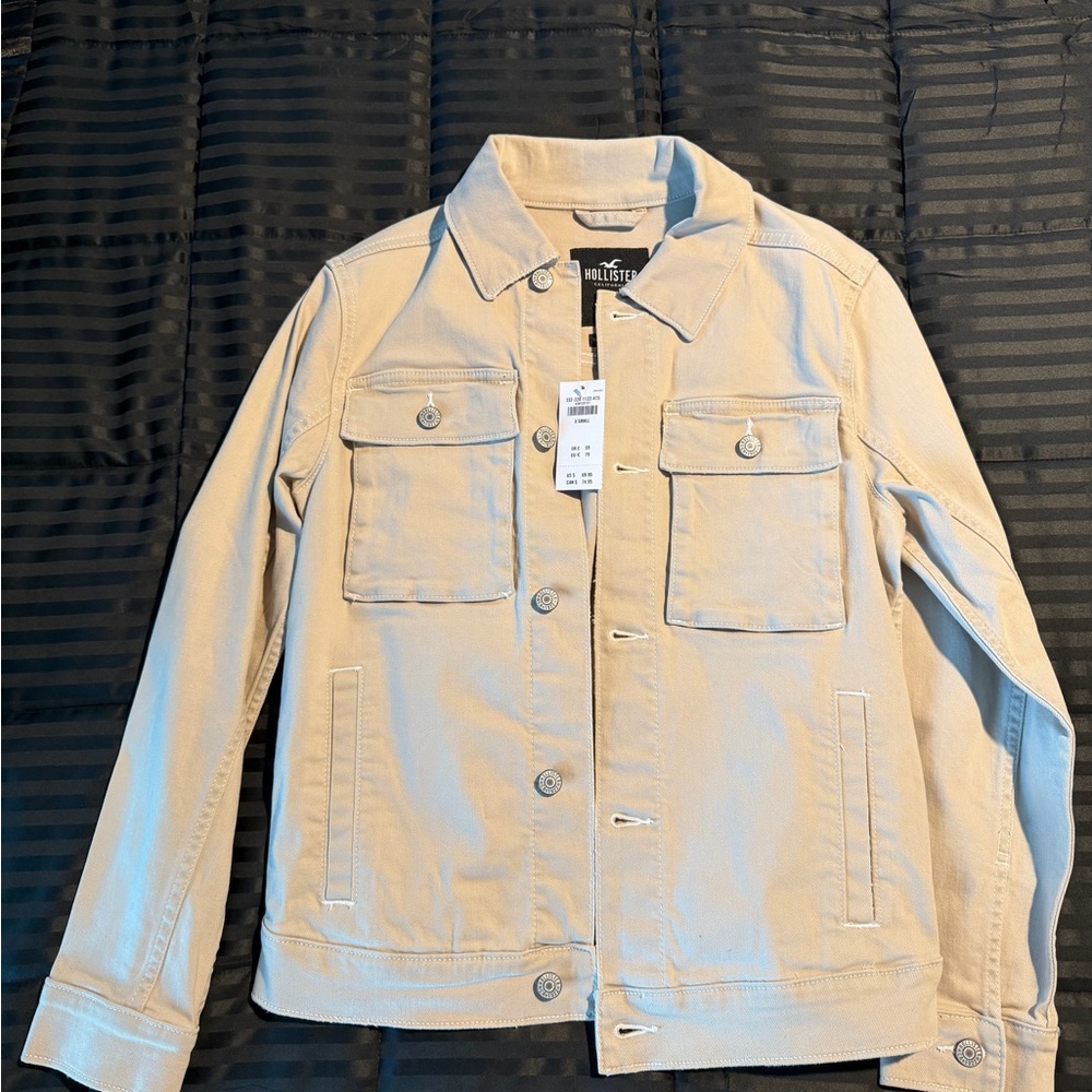 Hollister Men's Light Tan Shirt Jacket